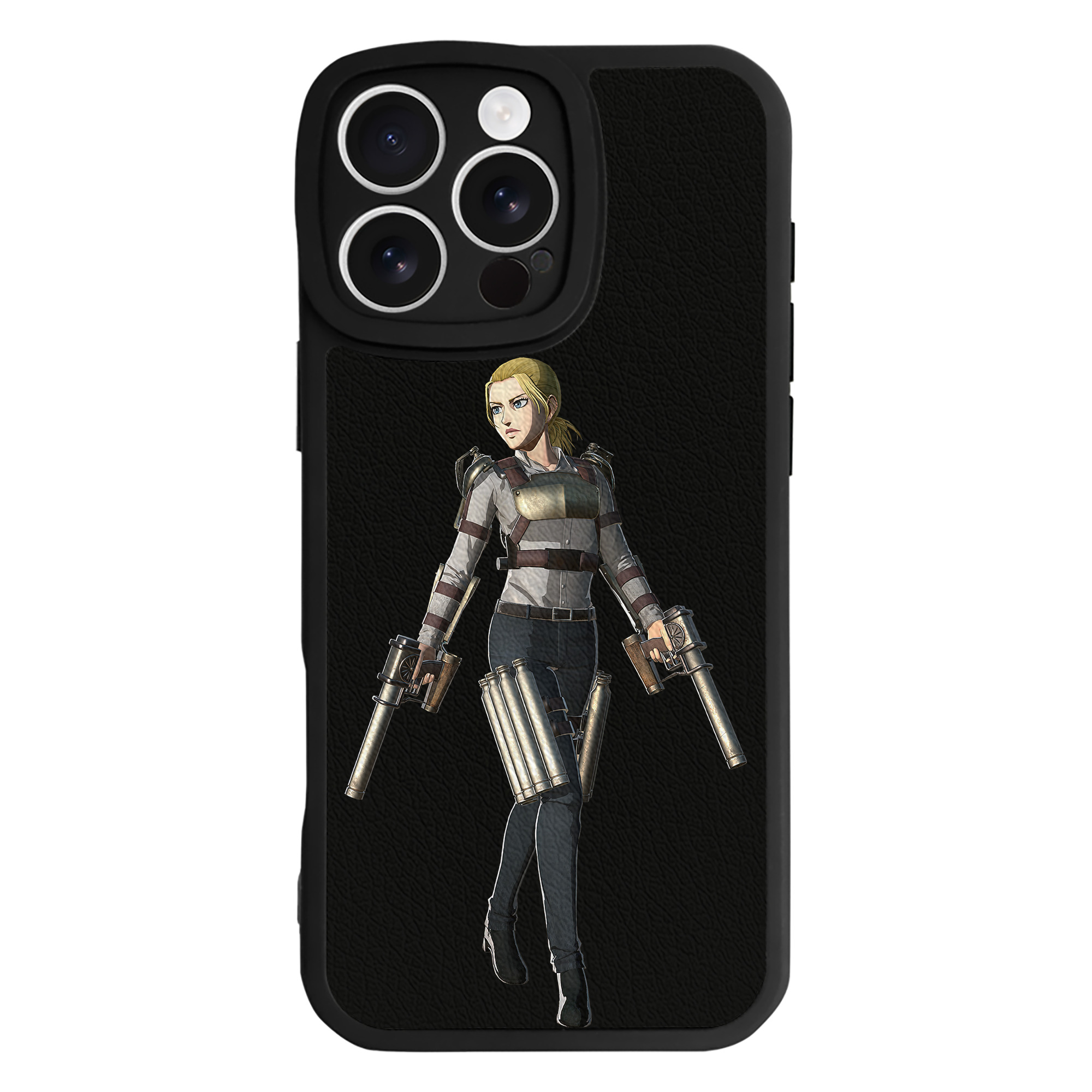 （画像用） 進撃の巨人 Attack on Titan 【iPhone 16シリーズ対応】シリコンスマホケース（レザー調） 材質：シリコン